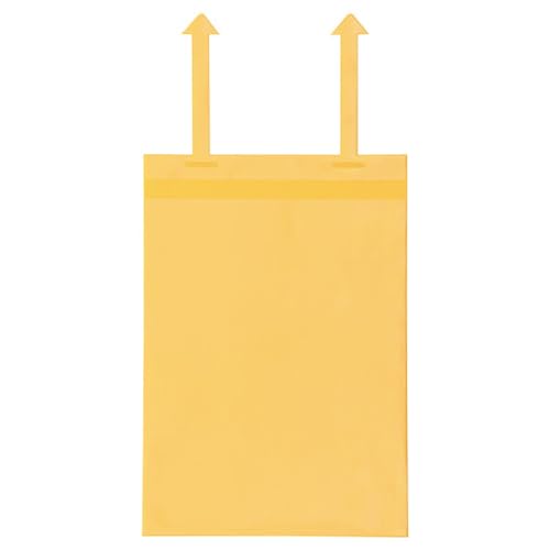 Gitterboxtaschen mit Laschen, A4 hoch, gelb,Öffnung: Schmalseite, 25 Stück von Krog