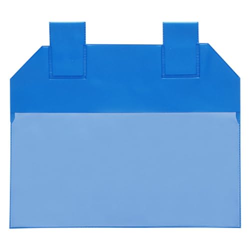 Gitterboxtaschen mit Magnetverschluss, A4 quer,blau, Öffnung: Längsseite, 25 Stück von Krog