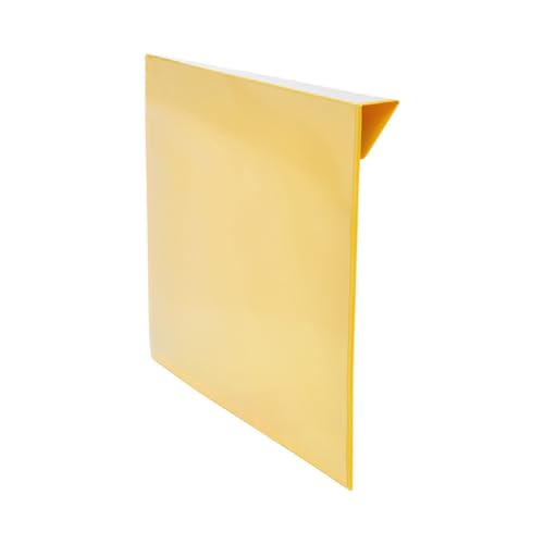 Kennzeichnungstaschen für Aufsatzrahmen, A6 quer,mit 25 mm Falz, gelb, Öffnung: Schmalseite, 25 Stück von Krog