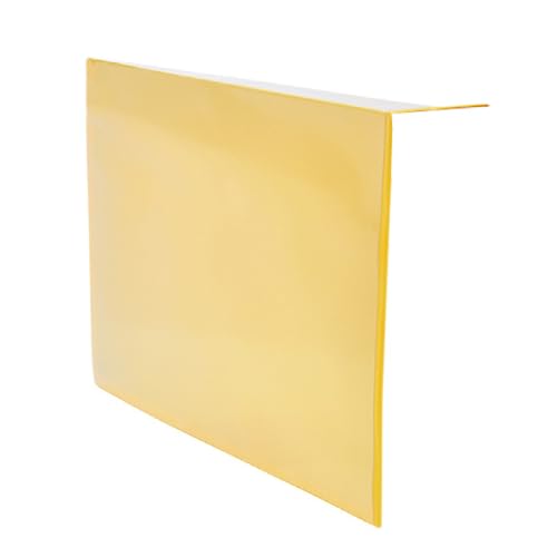 Kennzeichnungstaschen für gestapelte Kartons, gelb,A5 quer, Öffnung: Schmalseite, 25 Stück von Krog