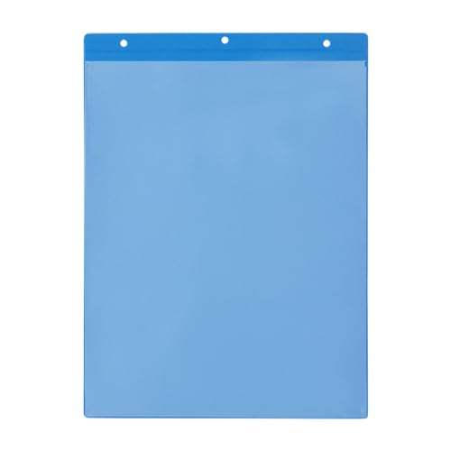 Kennzeichnungstaschen selbstklebend, A4 hoch, blau,Öffnung: Schmalseite, 25 Stück von Krog