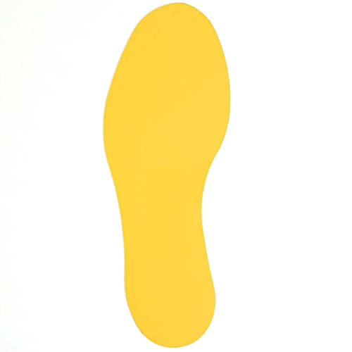 Krog Bodenmarkierung Symbol Fußabdruck links, 300 x 110 mm, 10 Stück Gelb von Krog