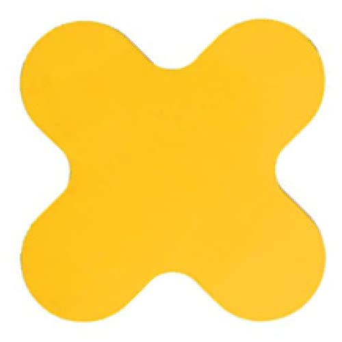 Krog Bodenmarkierung Symbol X-Stück, 180 x 180 x 60 mm, 10 Stück Gelb von Krog