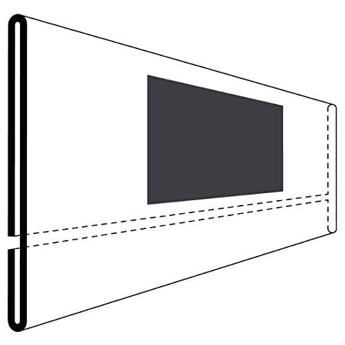 Krog Etikettenhalter magnetisch mit geschlossener Vorderseite, 210 x 60 mm, 50 Stück Klar von Krog