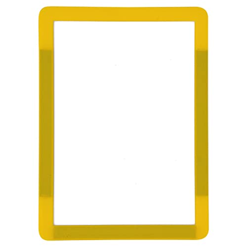 Krog Infohalter A5 quer/hoch selbstklebend, 10 Stück Gelb von Krog