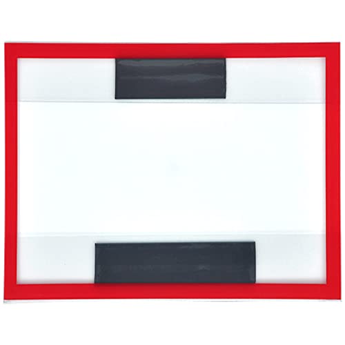 Krog Informationstafeln - magnetisch, DIN A4 quer, farbig, 10 Stück rot von Krog