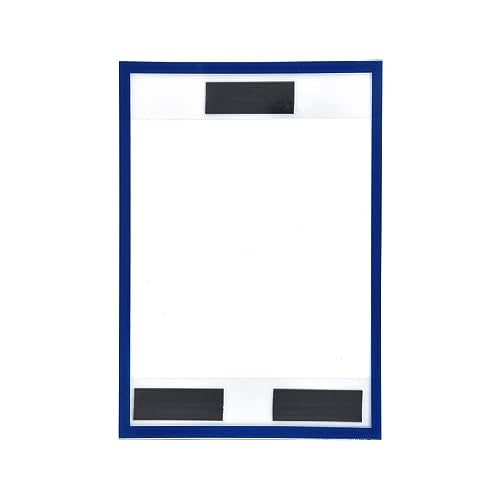 Krog Informationstafeln magnetisch, blau, DIN A4 hoch, 210 x 300 mm, 10 Stück von Krog