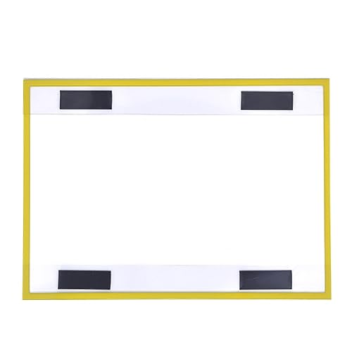 Krog Informationstafeln magnetisch, gelb, DIN A3 quer, 420 x 300 mm, 10 Stück von Krog