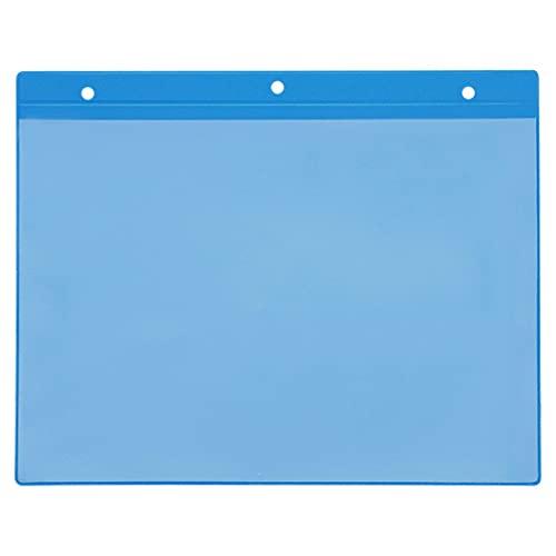 Krog Kennzeichnungstasche mit Aufhängelochung, A4 quer, 25 Stück blau von Krog