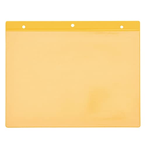 Krog Kennzeichnungstasche mit Aufhängelochung, A4 quer, 25 Stück gelb von Krog