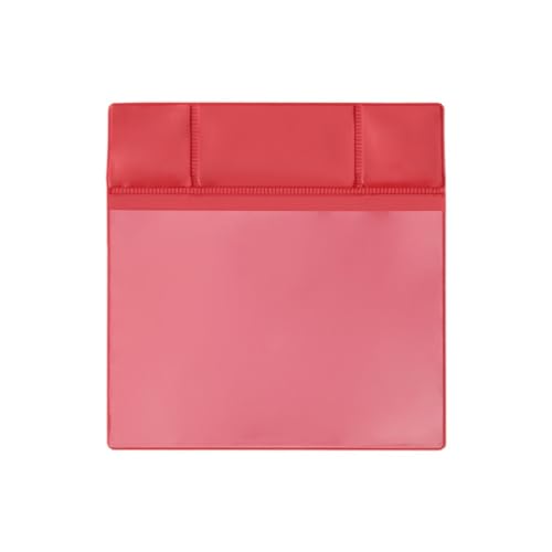 Neodym Magnettaschen A6 quer, rot,+ 1 Magnetstreifen, 25 Stück von Krog