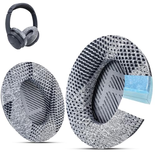 Instant-Chill Professionelle Bose-Kopfhörer-Ohrpolster, passend für Bose QuietComfort 35 II/QC35/QC25/QC2/QC15/Ae2/AE2i/Ae2W/SoundTrue & SoundLink (Over-Ear), Cooling-Gel von Krone Kalpasmos – Grau von Krone Kalpasmos