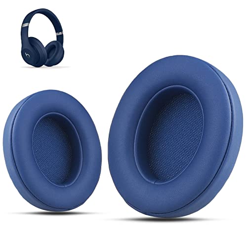 Krone Kalpasmos Ersatz-Ohrpolster für Beats Studio 3 Wireless, kompatibel mit Beats Studio 2 & 3 kabelgebunden/kabellos/Modell B0501/Modell B0500 Kopfhörer, Proteinleder & Memory-Schaum, Blau… von Krone Kalpasmos