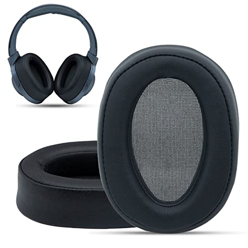 Krone Kalpasmos Ohrpolster für Sony WH-H900N, Kompatibel mit Sony MDR-100ABN Kopfhörer Over Ear Cushion, Weiches Memory Foam Protein Leder Ersatz Ohrpolster Sony Headset Reparaturteil (Schwarz) von Krone Kalpasmos