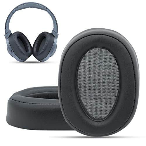 Krone Kalpasmos Ohrpolster für Sony WH-H900N, kompatibel mit MDR-100ABN Kopfhörern, Over-Ear-Polster, weiches Memory-Schaum, Protein-Leder, Ersatz-Ohrpolster Headset-Reparaturteil, PU-Tasche (grau) von Krone Kalpasmos