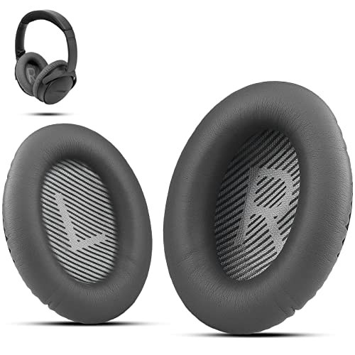 Premium Ohrpolster Ersatz für Bose Kopfhörer Ohrpolster kompatibel mit Bose QuietComfort 35 ii /QC35 /QC25 /QC2 /QC15 /Ae2 /Ae2i /Ae2w /SoundTrue & SoundLink von Krone Kalpasmos - Dunkelgrau von Krone Kalpasmos