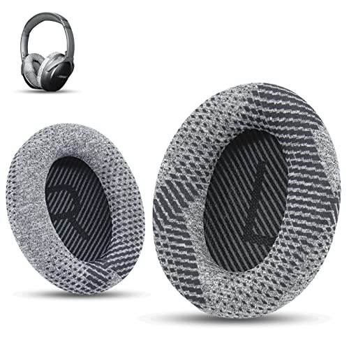 Professionelle Bose Kopfhörer-Ersatz-Ohrpolster, passend für Bose QuietComfort 35 ii/QC35/QC25/QC2/QC15/Ae2/Ae2i/Ae2w/SoundTrue & SoundLink (Over-Ear) von Krone Kalpasmos, Schwarz Scrims von Krone Kalpasmos