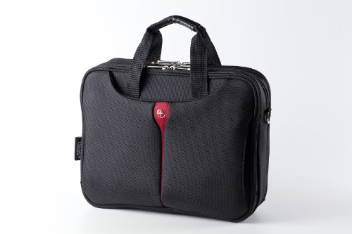Kross Precision 15” Business Laptop-Tasche “Top Load Classic” – Tragetasche für Laptops / Notebooks / Netbooks – Schwarz, rot von Kross Precision