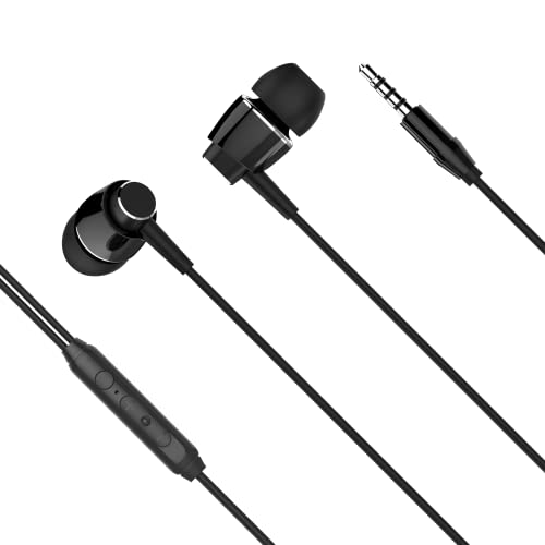 Krüger&Matz Kopfhörer B1 mit Mikrofon, Kopfhörer In-Ear, KMPB1-B, schwarz von Krüger&Matz