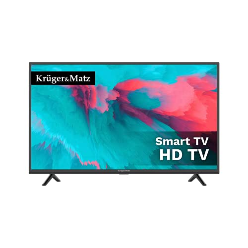 Kruger&Matz 32" Fernseher KM0232-S5 Smart-TV 1366x768px HD Ready DVB-T2 /T/S/S2/C H.265 HEVC D-LED-Hintergrundbeleuchtung Bildwiederholfrequenz 60 Hz von Krüger&Matz