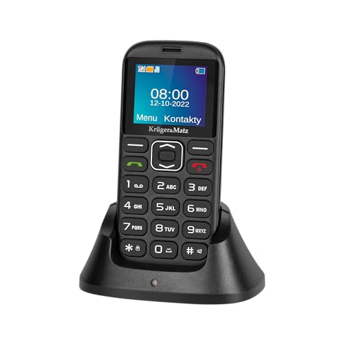 Kruger&Matz GSM-Telefon für Senioren, einfach, 921, große Tasten, Dual-SIM, SOS-Taste, KM0921 Kruger&Matz GSM-Telefon für Senioren, einfach, 921, große Tasten, Dual-SIM, SOS-Taste, KM0921 von Krüger&Matz