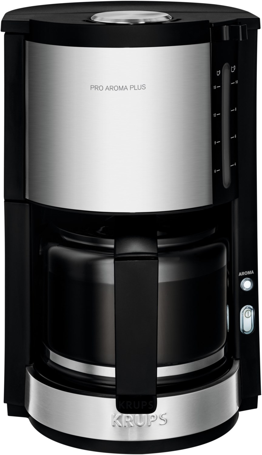 KM 3210 ProAroma PLUS Kaffeeautomat edelstahl/schwarz KM 3210 ProAroma PLUS Kaffeeautomat edelstahl/schwarz von Krups