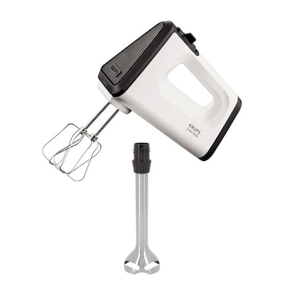 Krups GN 5041 Handmixer mit Turbostufe, 3 Mix 5500 Plus, 500 W, weiß/schwarz von Krups