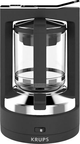 Krups KM468910 Kaffeemaschine Schwarz Fassungsvermögen Tassen=12 mit Druckbrühsystem von Krups