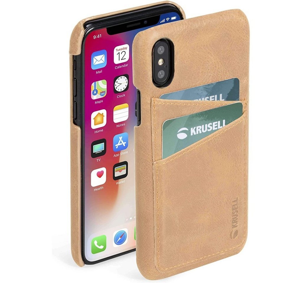 Krusell Handyhülle Sunne 2 Card Cover iPhone XS Max Beige von Krusell