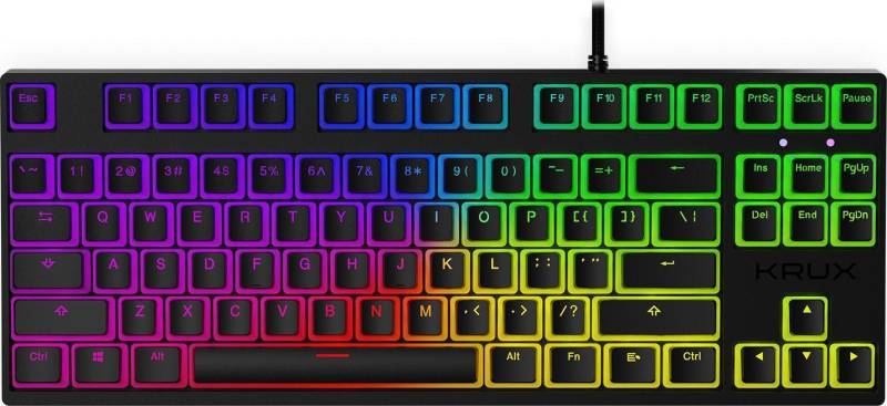 KRUX Atax PRO RGB Tastatur USB QWERTY Englisch Schwarz (KRX0129) von Krux