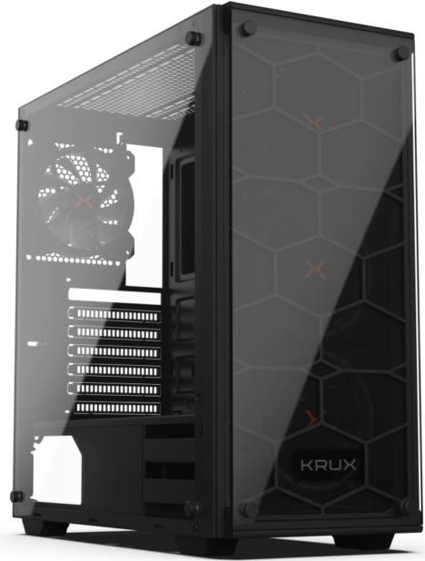 KRUX Leda KRX0007 Gehäuse (ATX, Extended ATX, Mini ATX, Mini ITX, schwarz) (KRX0007) von Krux