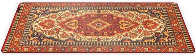KRUX Space XXL Carpet - Rot - Abbildung - Mikrofaser - Anti-Rutsch-Basis - Gaming-Mauspad (KRX0107) von Krux