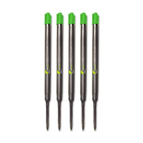 Monteverde Soft-Roll-Kugelschreibermine für Parker Stifte, Stärke M 5 Stück, Grün von Kruzroyal