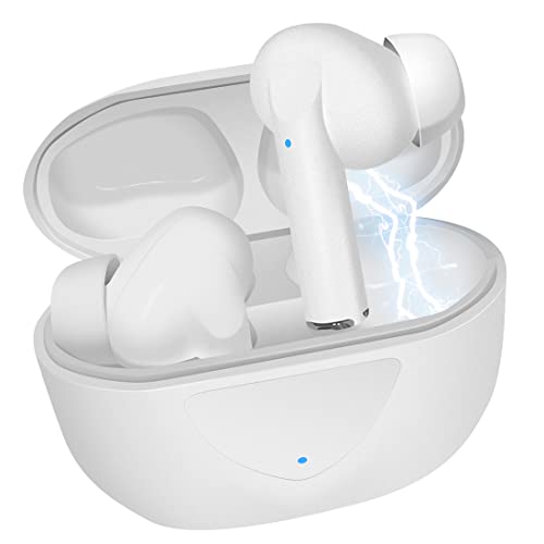 Krzel ANC Lärmminderung Kopfhörer Bluetooth Kopfhörer in Ear,IPX4 Wasserdicht, Auto Pairing, Touch Steuerung,Tragbarer Ladekoffer Bluetooth 5.2 Kopfhörer von Krzel