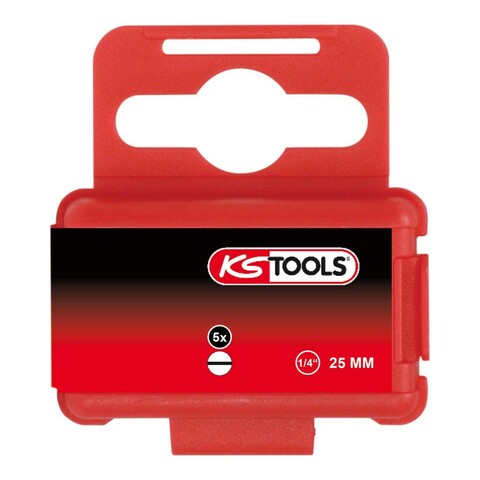 Ks Tools 1/4 Classic Bit Schli Tz, 25Mm, 10Mm, 5Er Pack von Ks