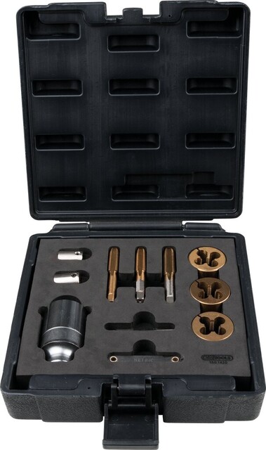 Ks Tools 3/8" Gewindeschneid-Satz Für Radmuttern- Und Schrauben, 11-Teilig von Ks