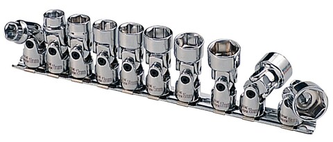 Ks Tools 911.3840 3/8" Chromeplus Sechskant-Stecknuss-Satz Mit Gelenk, 10-Tlg.10-19Mm Ks Tools 911.3840 3/8" Chromeplus Sechskant-Stecknuss-Satz Mit Gelenk, 10-Tlg.10-19Mm von Ks