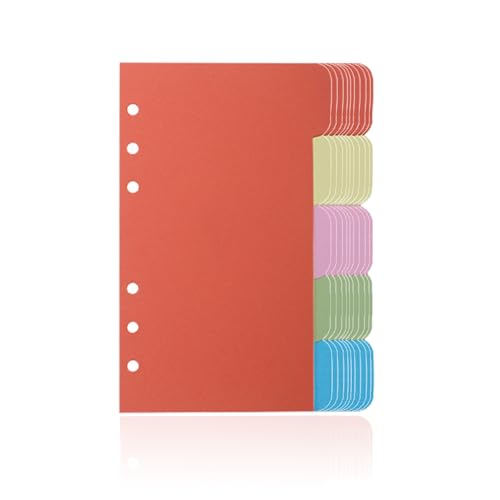 Ksikdeg 10 Stück B 5 A 5 A 6 Ordner Trennblätter Papier Trennblätter Register für Reiseordner Notizbuch von Ksikdeg