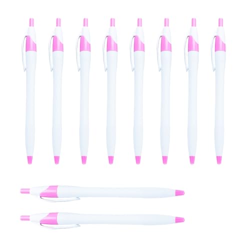 Ksikdeg 10 Stück Druckkugelschreiber 1,0 mm Schreibstift Kugelschreiber Schwarze Tinte Schreibwaren Stift für Schüler von Ksikdeg