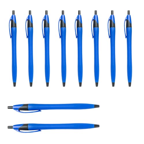 Ksikdeg 10 Stück Druckkugelschreiber 1,0 mm Schreibstift Kugelschreiber Schwarze Tinte Schreibwaren Stift für Schüler von Ksikdeg