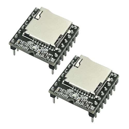 Ksikdeg 2 x MP3-Player-Modul, Musik-Player, Sprachdekodierungsplatte, Soundmodul, unterstützt Speicherkarte und USB von Ksikdeg