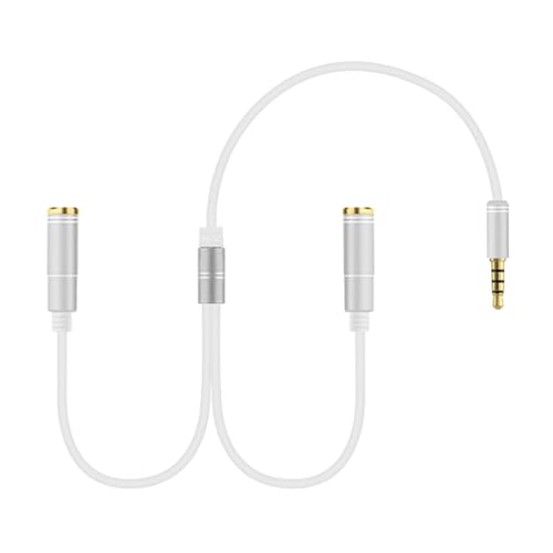 Ksikdeg Sound-Splitterkabel mit Inline-Steuerung, doppelter 3,5-mm-Kopfhörer-Adapter für mehrere Geräte Ksikdeg Sound-Splitterkabel mit Inline-Steuerung, doppelter 3,5-mm-Kopfhörer-Adapter für mehrere Geräte von Ksikdeg