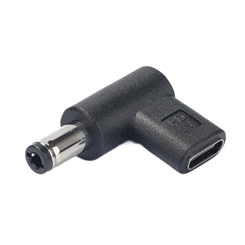 Ksikdeg USB C auf Stecker DC 5,5 x 2,1 mm/5,5 x 2,5 mm Adapter 90 Grad Ladeanschluss für Handys, Laptops, Router von Ksikdeg