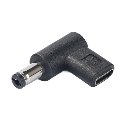 Ksikdeg USB C auf Stecker DC 5,5 x 2,1 mm/5,5 x 2,5 mm Adapter 90 Grad Ladeanschluss für Handys, Laptops, Router von Ksikdeg