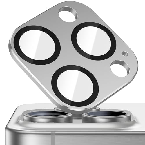 Ksleri Kameraschutz für iphone 15 pro/iPhone 15 pro max [2 Stück], Titanium Kamera schutz mit Ultra-Klar, Camera Lens Protector von Ksleri