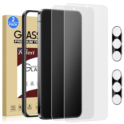 Ksleri Panzer matt Glas für Samsung Galaxy S24,2 Stück Matte Schutzfolie + 2 Kameraschutz,9H matte screen protector (2024-6,2 Zoll) von Ksleri