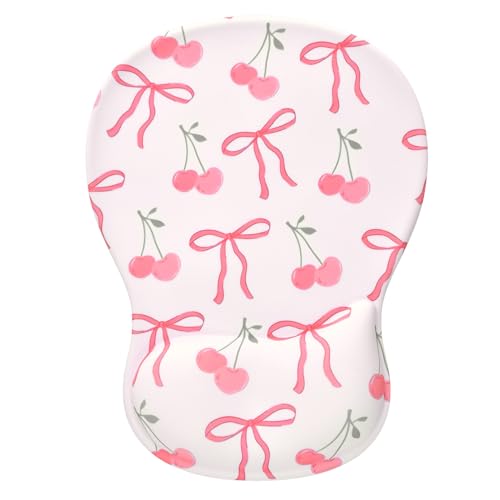 Ksriylm Mauspad mit niedlicher Schleife, Handgelenkstütze, ergonomisches Mauspad mit rutschfester Unterseite für Büro, Gaming, Arbeitscomputer, Schreibtischzubehör, Arbeitsplatz-Organizer, rosa Ksriylm Mauspad mit niedlicher Schleife, Handgelenkstütze, ergonomisches Mauspad mit rutschfester Unterseite für Büro, Gaming, Arbeitscomputer, Schreibtischzubehör, Arbeitsplatz-Organizer, rosa von Ksriylm