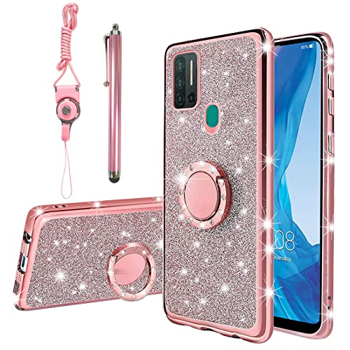KuDiNi Schutzhülle für Ulefone Note 11P (2021) 16,6 cm (6,5 Zoll), glitzernd, kristallklar, luxuriös, weiche TPU-Schutzhülle mit Stylus-Eingabestift und Standfunktion, für Ulefone Note 11P (2021), von KuDiNi