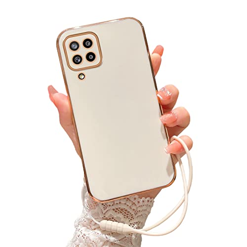Schutzhülle für Galaxy A42, A42, Samsung, Handyhülle für Frauen und Mädchen, Galvanik, niedlich, luxuriös, glänzend, ästhetisch, weicher TPU-Schutz, stoßfeste Abdeckung für Samsung Galaxy A42 (weiß) Schutzhülle für Galaxy A42, A42, Samsung, Handyhülle für Frauen und Mädchen, Galvanik, niedlich, luxuriös, glänzend, ästhetisch, weicher TPU-Schutz, stoßfeste Abdeckung für Samsung Galaxy A42 (weiß) von KuDiNi