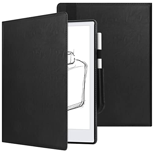 KuRoKo Book Folio Schutzhülle mit Handschlaufe und Stifthalter für bemerkenswertes 2 10,3 Zoll Digitalpapier 2020, Schwarz von KuRoKo